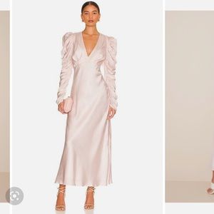 NWT Bardot soft pink Zaria dress. Size 4 US. Selling because it didn’t fit me.